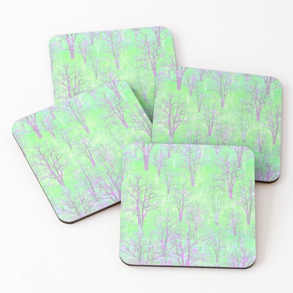 Item preview, Endless forest and the inscription: Eco Logic - light pink, purple, pastel mint/1 designed and sold by My-fake-places.