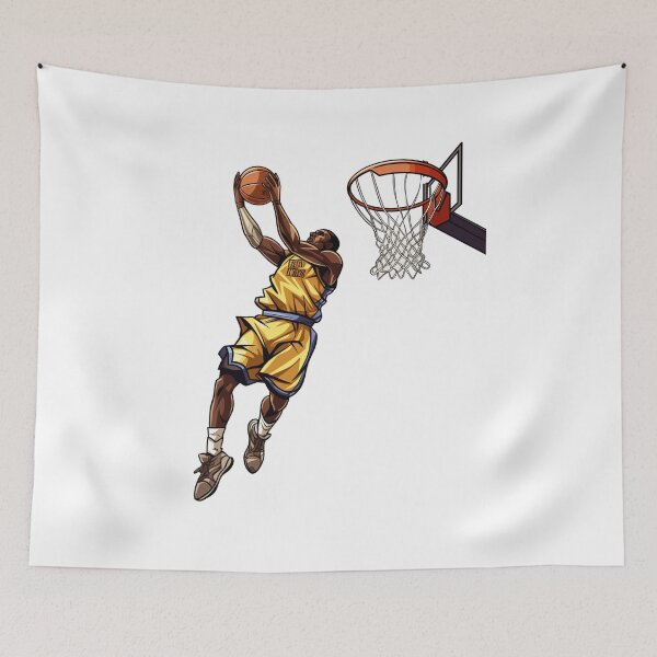 Item preview, Basketball Player About to Dunk designed and sold by stainedglass101.