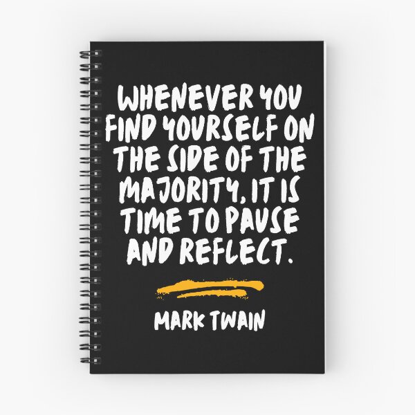 Item preview, Majority - Mark Twain Quote designed and sold by SaculusMadness.