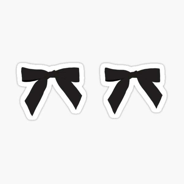 White Coquette Ribbon Bow | Sticker