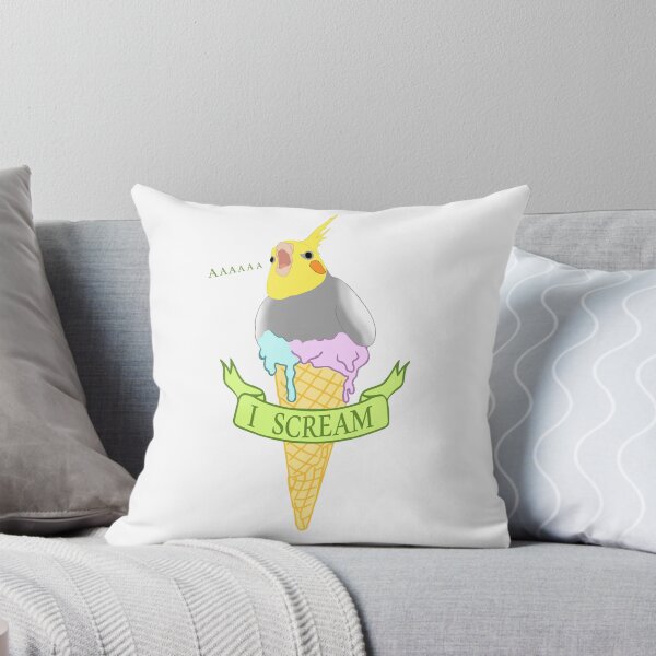 Item preview, I scream - ice cream cockatiel designed and sold by FandomizedRose.