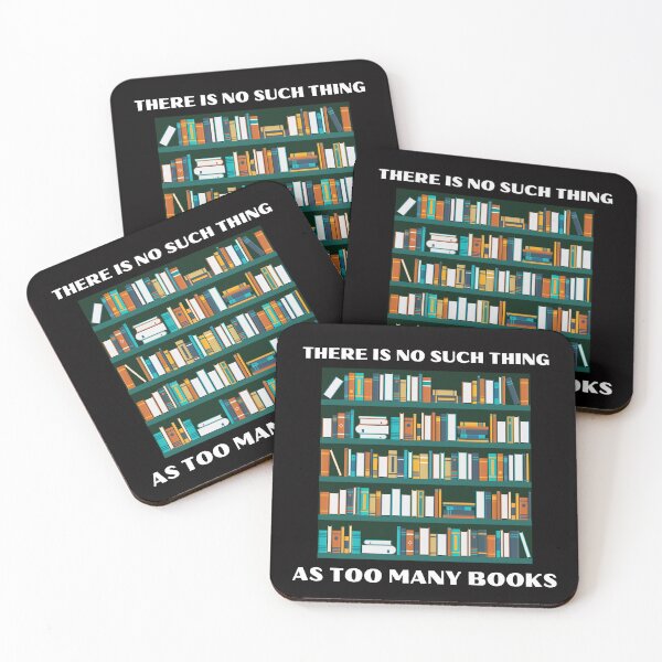 Item preview, There Is No Such Thing As Too Many Books Bookworm Reading designed and sold by MagicSD Designs.
