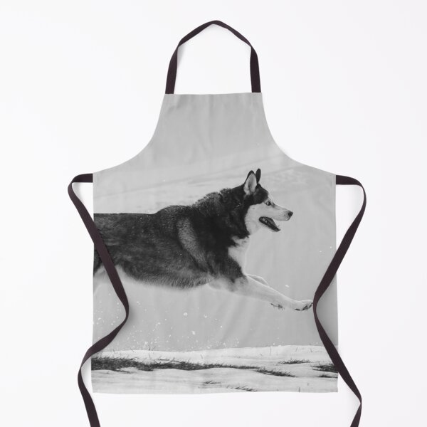 Item preview, Siberian Husky Chasing and Jumping in the freezing rain and snow designed and sold by myhuskymax.