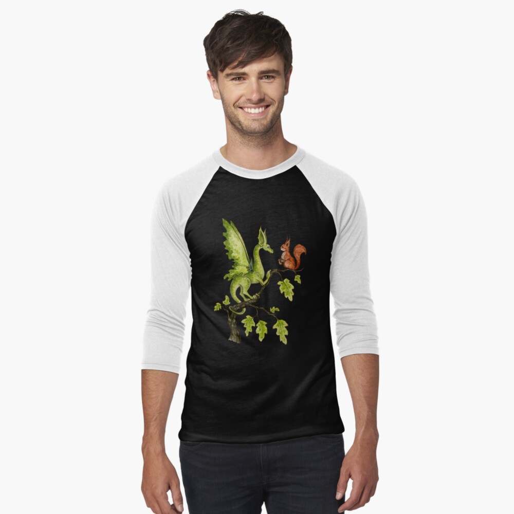 Item preview, Baseball ¾ Sleeve T-Shirt designed and sold by AmyBrownArt.