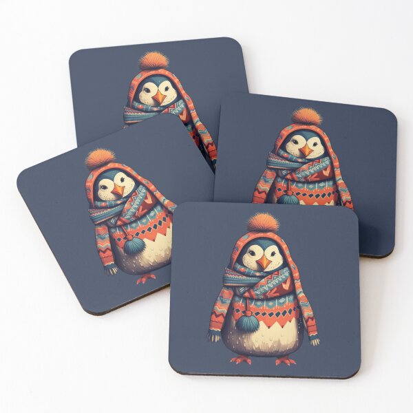 Item preview, Arctic Chic: Cozy Penguin in Aztec Sweater designed and sold by minjagoods.