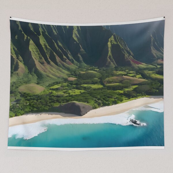 Item preview, "Costa hawaiana ": creada por IA designed and sold by Dan Farsaci.