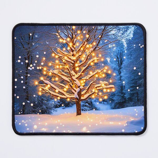 Item preview, Lighted yule tree in the snow designed and sold by Earth Nature Creations.