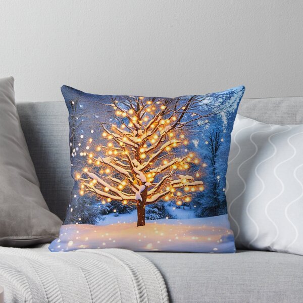 Item preview, Lighted yule tree in the snow designed and sold by Earth Nature Creations.