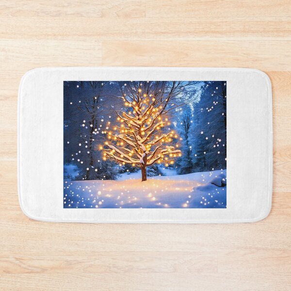 Item preview, Lighted yule tree in the snow designed and sold by Earth Nature Creations.