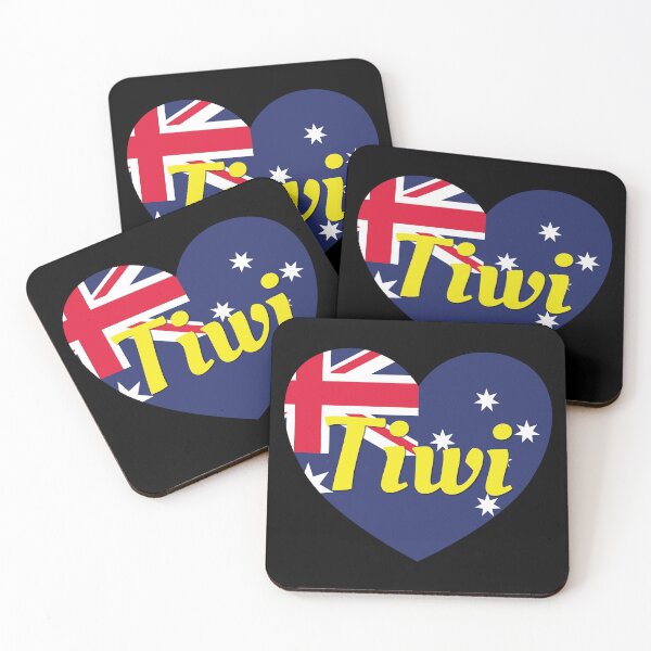 Item preview, Tiwi NT Australia Australian Flag Heart - Tiwi Lover designed and sold by DPattonPD.