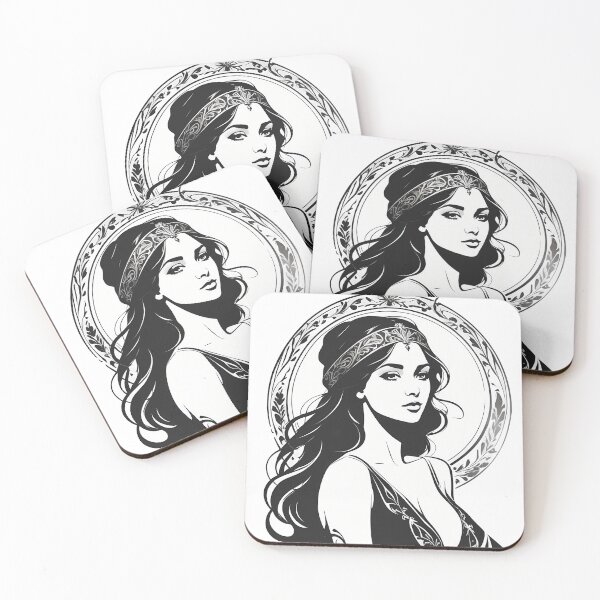 Item preview, Exploring Digital Beauty: Silhouettes of Women in Contemporary Art designed and sold by Artedig.