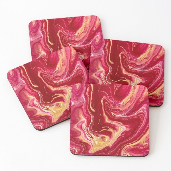 Item preview, Golden swirl on pink designed and sold by Hmelliger.