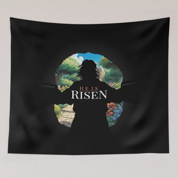 Item preview, He is risen! Jesus leaving an empty tomb. designed and sold by FIGI.