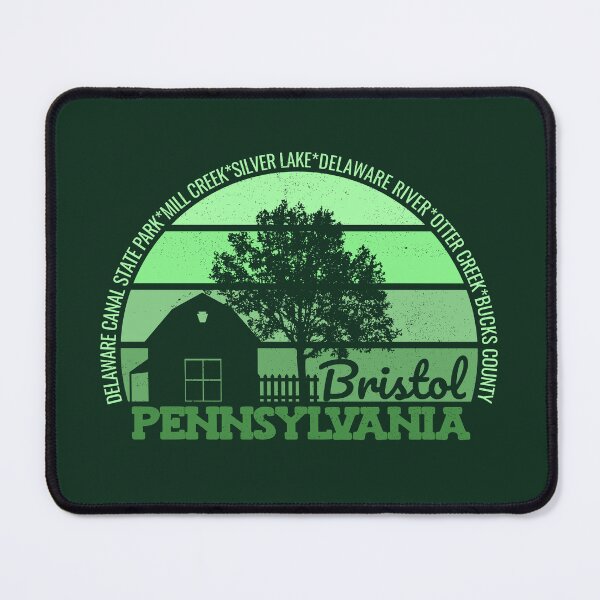 Item preview, Bristol Pennsylvania Sunset Retro Vintage Local Pride Logo designed and sold by CRHPOD20.