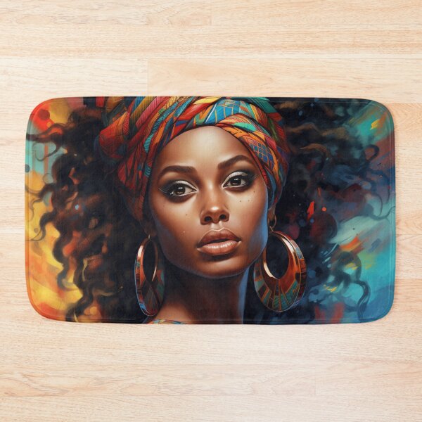 Item preview, Diversity in Radiance: Vibrant Digital Portrait of a Woman designed and sold by ai1art.