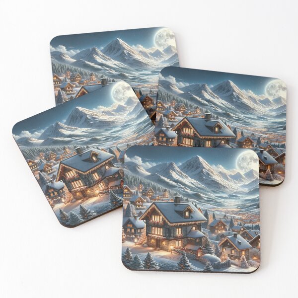 Item preview, Enchanted Winter Moonlight Village designed and sold by RyanBelandres.