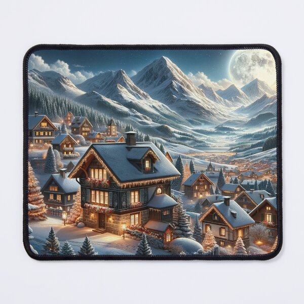 Item preview, Enchanted Winter Moonlight Village designed and sold by RyanBelandres.