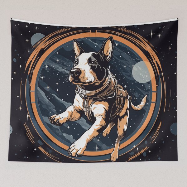 Item preview, Bull Terrier in Space designed and sold by TheArtisticJoe.