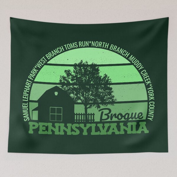Item preview, Brogue Pennsylvania Sunset Retro Vintage Local Pride Logo designed and sold by CRHPOD20.