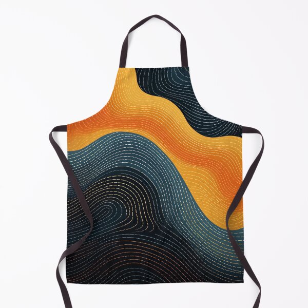 Item preview, Abstract Waves Dashed Lines designed and sold by EnchantArtCo.