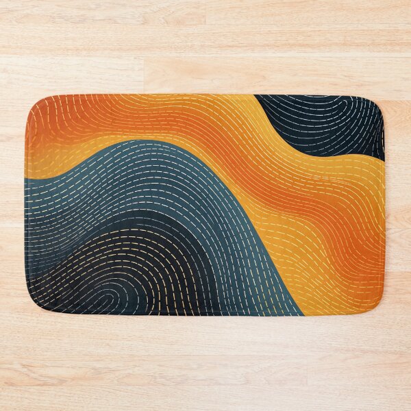 Item preview, Abstract Waves Dashed Lines designed and sold by EnchantArtCo.