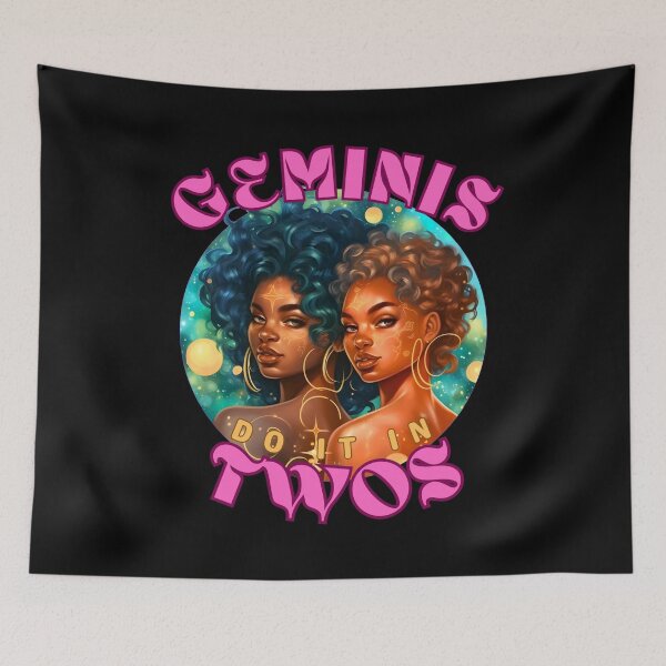 Item preview, Geminis Do It In Twos. gemini astrological sign designed and sold by ZodiacWonders.