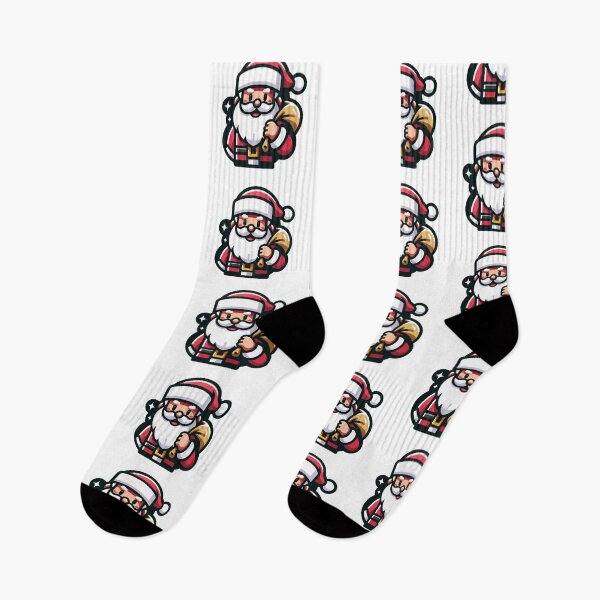 Item preview, Cheerful Santa with Sack of Presents designed and sold by RyanBelandres.