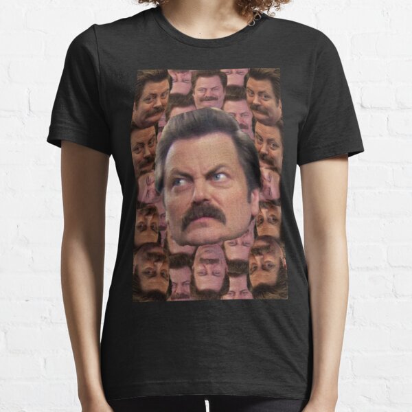 Parks & Recreation Ron Swanson Fishing Relaxes Me Crew Neck Short Sleeve  Women's T-shirt , -XXL