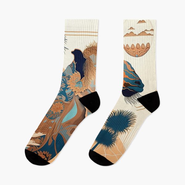 Item preview, Oasis Whispers: Stylized Camel Amid Desert Flora and Twilight designed and sold by PaintbrushPlace.