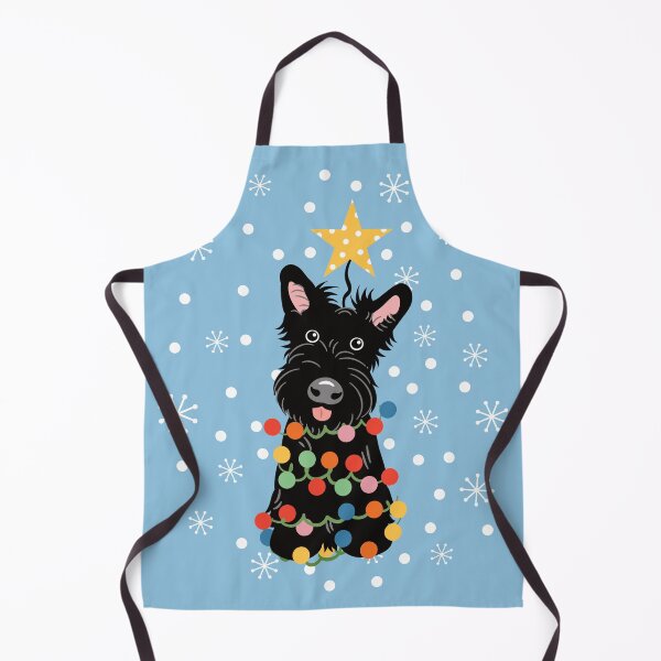 Item preview, Black Scottish Terrier Scottie Dog Christmas Tree designed and sold by Lulupainting.