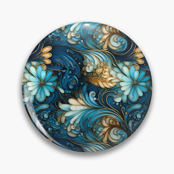 Item preview, Art Nouveau Inspired Seashell Swirls in Radiant Hues designed and sold by polonuim210.
