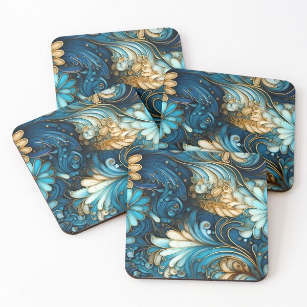 Item preview, Art Nouveau Inspired Seashell Swirls in Radiant Hues designed and sold by polonuim210.