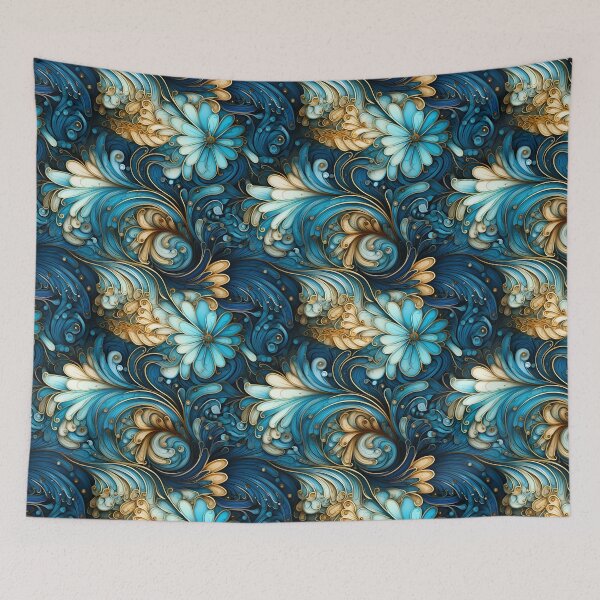 Item preview, Art Nouveau Inspired Seashell Swirls in Radiant Hues designed and sold by polonuim210.