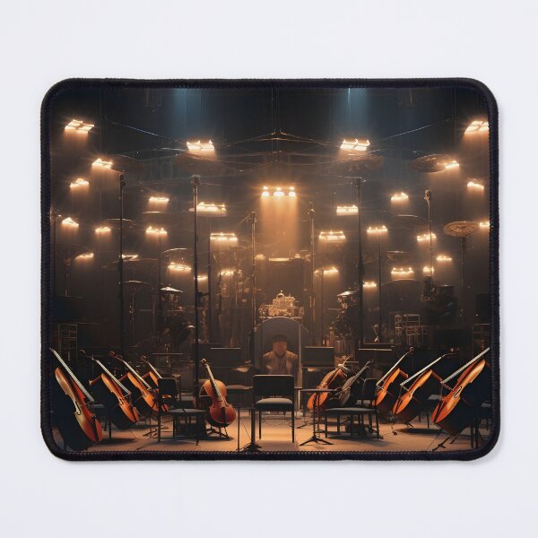Item preview, Orchestra lighted stage music print designed and sold by dcrc.