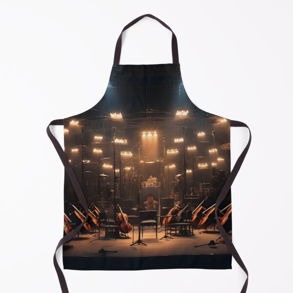 Item preview, Orchestra lighted stage music print designed and sold by dcrc.