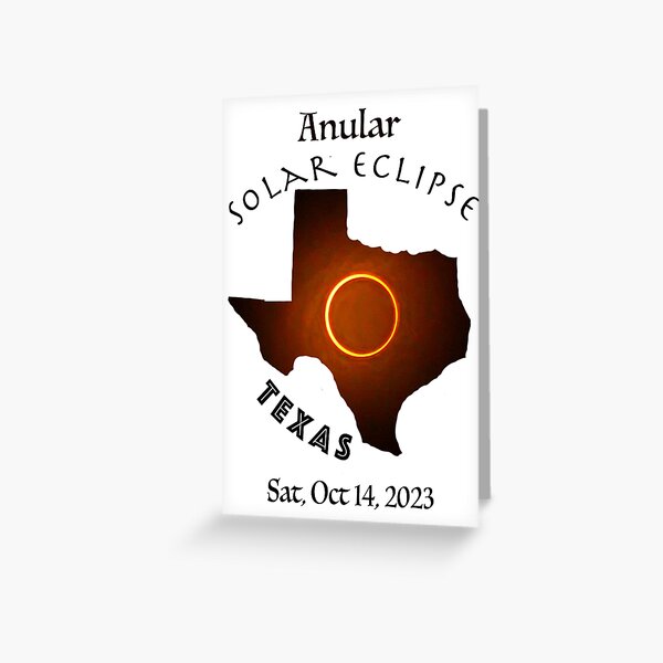 Item preview, Texas Anular Solar Eclipse 2023 designed and sold by Kuetspal-Lin.