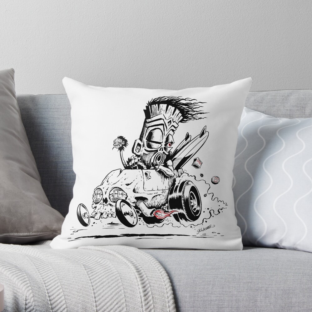 HEAD HUNTER Throw Pillow