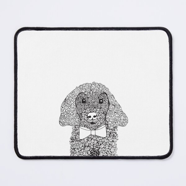 Item preview, Patterned Poodle wearing a Bow Tie designed and sold by hayleylauren.