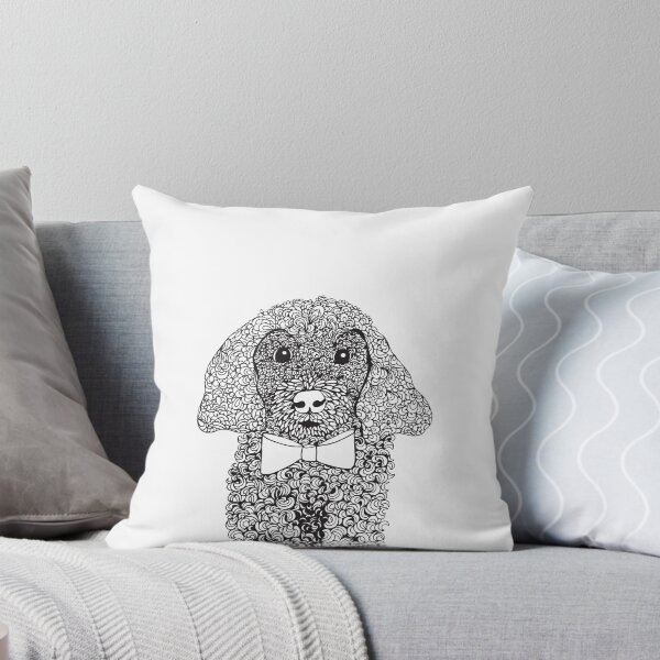 Item preview, Patterned Poodle wearing a Bow Tie designed and sold by hayleylauren.