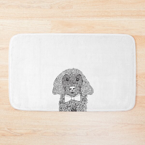 Item preview, Patterned Poodle wearing a Bow Tie designed and sold by hayleylauren.