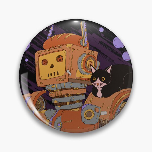Item preview, Robot & Cat [DARK version] designed and sold by tk72.