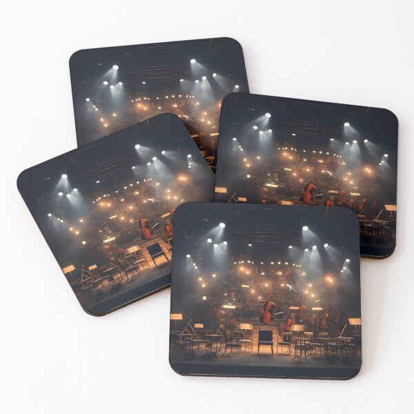 Item preview, orchestra lighted stage music print, designed and sold by dcrc.