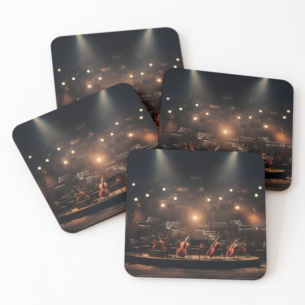 Item preview, orchestra lighted stage music print, designed and sold by dcrc.