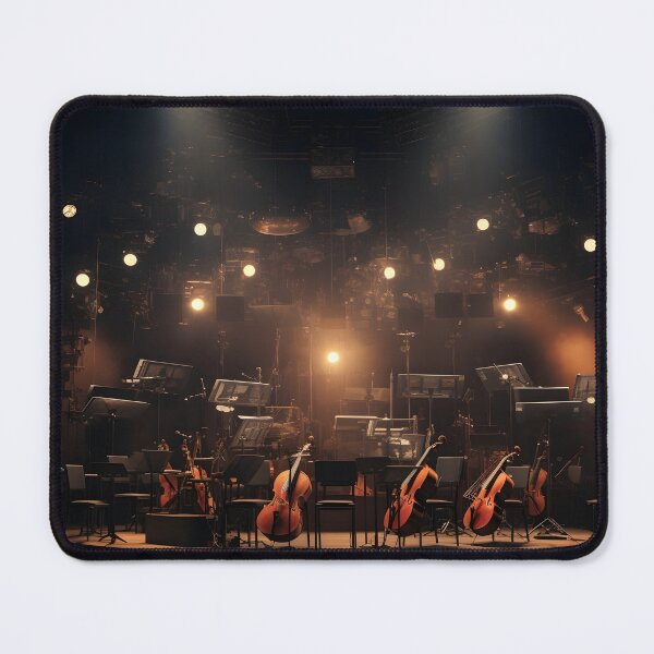 Item preview, orchestra lighted stage music print, designed and sold by dcrc.