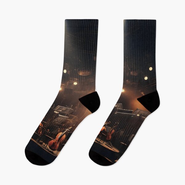Item preview, orchestra lighted stage music print, designed and sold by dcrc.