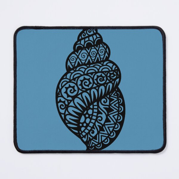 Item preview, Blue and Black underwater Shell. Maori Wavy- swirl art. by Mill2023 designed and sold by Mill2023.