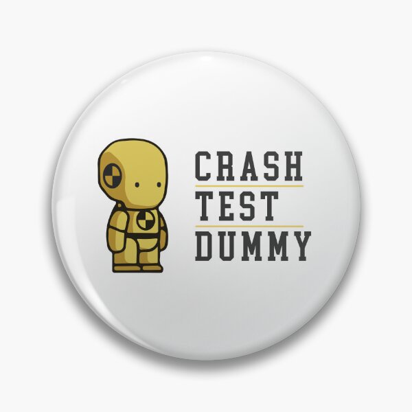 Item preview, Crash Test Dummy Baby Yellow Safety Testman with Black Dark Text and Yellow Line Separated designed and sold by activlifewear.