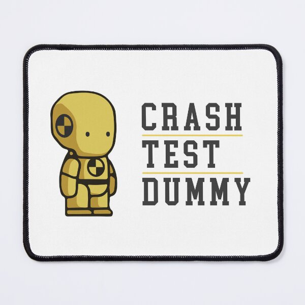 Item preview, Crash Test Dummy Baby Yellow Safety Testman with Black Dark Text and Yellow Line Separated designed and sold by activlifewear.