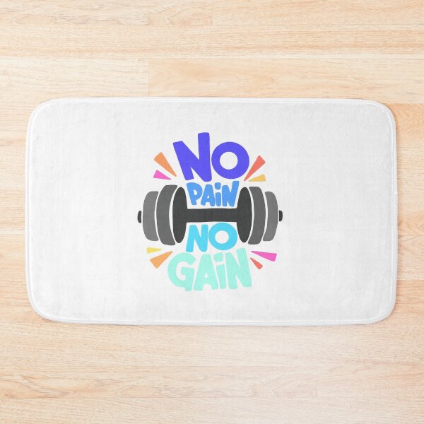 Item preview, No pain no gain colorful encouraging sign designed and sold by adesignworld.