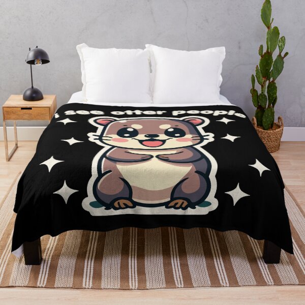 Item preview, Cute Kawaii Funny I See Otter People designed and sold by wingstar.
